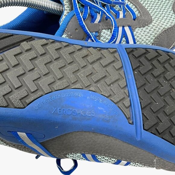 Xero Ipari Prio Size 7 Blue Gre Zero Drop Barefoot Athletic Running Tennis Shoes - Picture 11 of 13
